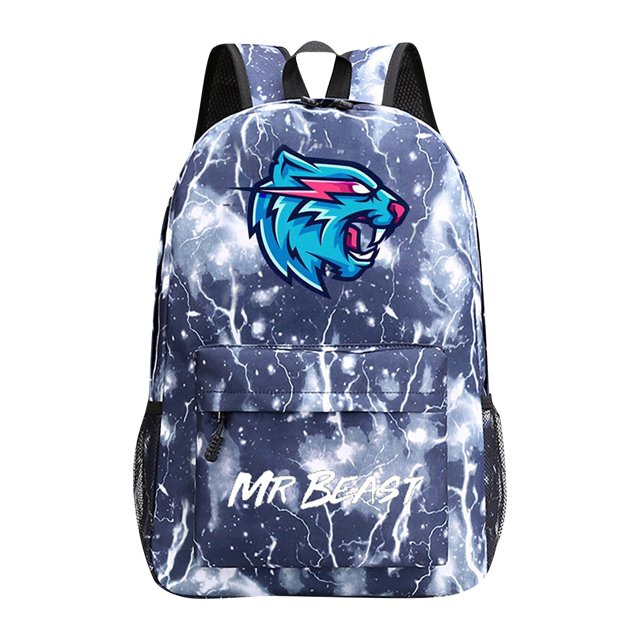 Mr Beast Lightning Cat Backpack, Backpacks for School, Mr Beast Lightning Cat School Bag, Printed Backpack for Students Cartoon School Bag, Beautiful School Bag Large Capacity Backpacks