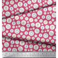 thumbnail image 3 of Soimoi Polyester Crepe Fabric Star & Cute Animals Kids Fabric Prints by Yard 52 Inch Wide, 3 of 3
