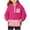 Hot Pink, variant on Milgrthf Overside Hoodies Sweatshirts for Girl Graphic Print Long Sleeve Loose Casual Fall Winter Pullover Tops Orange 13 Years