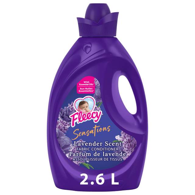 Fleecy Sensations Liquid Fabric Conditioner, Lavender Scent, 2.6 L