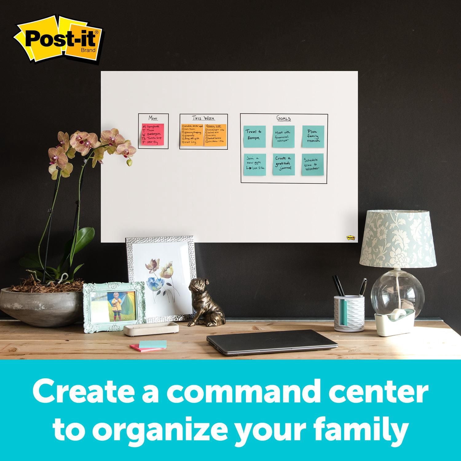 Post-it® Super Sticky Dry Erase Surface DEF6x4, 4 ft x 6 ft (1.21 m x 1.82 m)