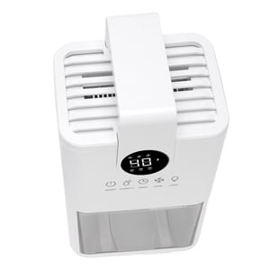 Home Déshumidificateur, lumière de nuit colorée 1L Réservoir d'eau compact 6H 12H 24H Petit déshumidificateur pour le placard US Connecteur
