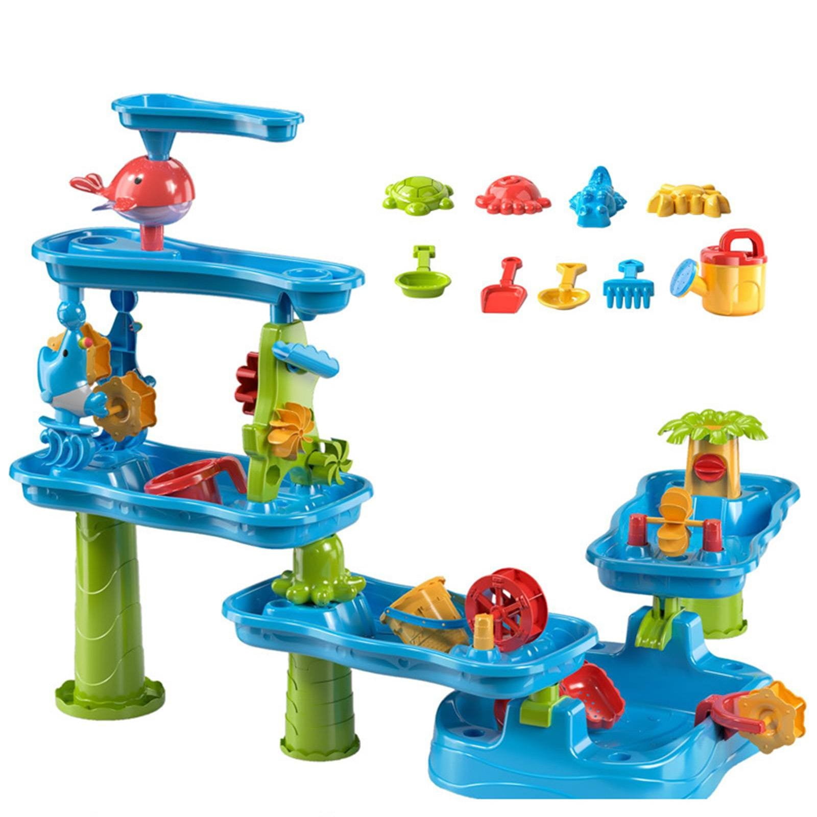 Table D'Eau 4-en-1 Pour Enfant – Pompe Et Eau Courante, Jeu De Cuisine, Dès 4 Ans