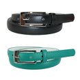 thumbnail image 1 of CTM® Ceinture Mince en Cuir de 3/4 Po pour Robe (Lot de 2 Couleurs) (pour Femmes), 1 of 5
