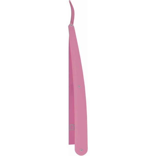 Support pour Rasoir Droit Niveau 3 - Prise et Contrôle Excellents - Contrôle de Précision du Rasage - Support pour Rasoir Droit Niveau Trois (Rose)