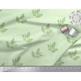 thumbnail image 2 of Soimoi Poly Georgette Fabric Leaves & Floral Block Print Fabric by The Yard 52 Inch Wide, 2 of 3
