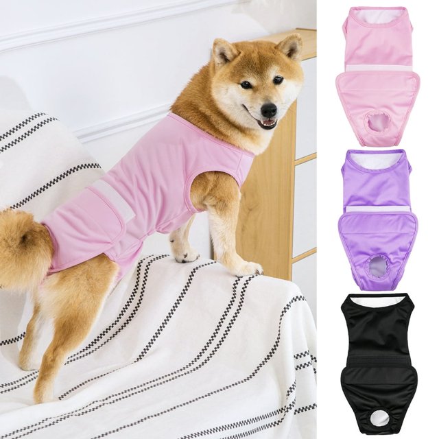 MesaSe Vêtements de Récupération pour Animaux de Compagnie Confortable Respirant Réglable Chirurgie pour Chien Récupération Costume Protection Anti-Léchage Approvisionnement pour Animaux de Compagnie Rose
