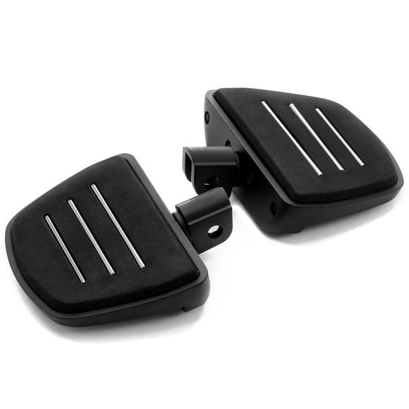 Krator Black Mini Board Floorboards Footpegs Compatible with Honda CBR 600 2000-2008 (Front Only)