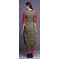 thumbnail image 4 of Bimba Kurti Droite Décontractée Imprimée Haut à Manches 3/4 Longue Kurta Robe pour Femmes, 4 of 6