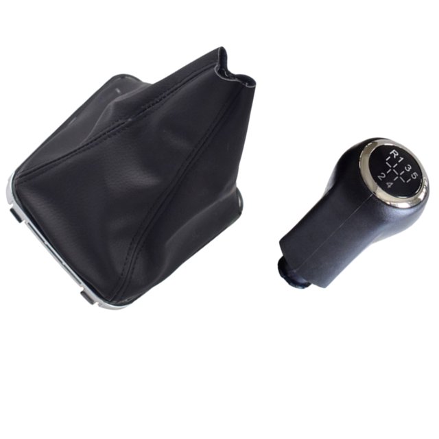 VONKY Driving Experience With ABS And Leather Gear Shift Knob ABS And Leather Materials Easy To Install type 1 5Set