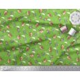 thumbnail image 2 of Soimoi Moss Georgette Fabric Dot,Cloud & Bird Cartoon Print Fabric by Yard 42 Inch Wide, 2 of 3