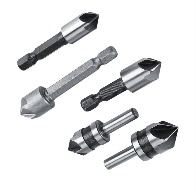 High Speed Steel Durable Long Durability Chamfer Tool, Countersink Drill, For Woodworking Chamfer For Woodworking Tools