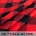thumbnail image 2 of Buffalo Plaid Round Tablecloth Rustic Checkered Table Cover for Kitchen Dinning Room Party Home Picnic (Black and Red, 55"×87"), 2 of 6