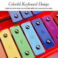 thumbnail image 2 of 25 Notes Glockenspiel Xylophone à Taper à la Main Xylophone Percussion Rythme Musical Éducatif Instrument d'Enseignement Jouet avec, 2 of 8