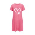 thumbnail image 4 of Rbaofujie Nuisette pour Femmes Nuisette Courte Surdimensionnée pour Femmes Robe Imprimée à Col Rond et Manches Courtes Pyjama Aguichant pour Femmes, 4 of 4