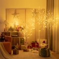 thumbnail image 3 of Costway 6ft Pre-lit White Twig Birch Tree for Christmas Holiday w/ 96 LED Lights, 3 of 10