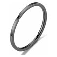 thumbnail image 1 of TopLLC Rings Temperament Versatile 1MM Thin Titanium Steel Ring Female Fashion Plain Ring Tail Ring Jewelry a ring, 1 of 2
