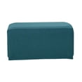 thumbnail image 2 of Foot Stool Change Storage Ottoman Padded Footrest Dressing Makeup Stool Seat Cover , Blue_2, 2 of 8
