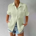 thumbnail image 4 of 2025 T-Shirts d'Été Unis pour Femmes T-Shirts d'Été pour Femmes Amples Grande Taille Longue Chemise anti-UV Femme Chemise Habillée Texture Coton T-Shirts pour Femmes, 4 of 4