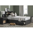 thumbnail image 3 of South Shore Vito Twin Bookcase Headboard with Storage, in Pure Black, 3 of 12
