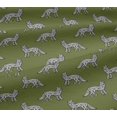 thumbnail image 5 of oneOone Viscose Jersey Fabric Fox Block Printed Craft Fabric BTY 60 Inch Wide, 5 of 5
