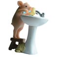 thumbnail image 3 of Ornament Collectible Creative Crafts Mini Resin Gift Decorative Pig Figurine Wash Up, 3 of 8