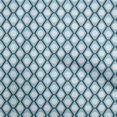 thumbnail image 1 of oneOone Cotton Poplin Light Blue Fabric Asian Block Print Geometric Craft Projects Decor Fabric Printed By The Yard 42 Inch Wide, 1 of 4