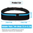 thumbnail image 4 of kurtrusly Lightweight Waist Bag For Jogging Easy And Convenient Adjustable Durable Running Belt Running Bag Blue, 4 of 6