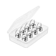 thumbnail image 1 of lionlar 8 Pieces Guitar Picks Metal Finger Picks Adjustable Thumb Finger Picks Set Thumb Argent, 1 of 9
