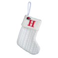 thumbnail image 1 of XZNGL White Christmas Tree Socks Letter Decorations Knitted Holiday Stockings for Mantel Staircase Tree Display and Festive Home Decoration, 1 of 5