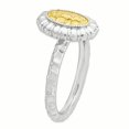 thumbnail image 3 of Bague Ovale en Argent Sterling Stackable Expressions Plaqué Or Taille 7, 3 of 3
