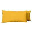 thumbnail image 2 of Vargottam Indoor/Outdoor Polyester Fabric Lumbar Pillow With Insert, All-Weather Waterproof Decorative Throw Pillow for Patio Furniture-Set of 2 - Yellow, 2 of 7
