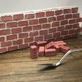 thumbnail image 3 of XFGOU Casse-Tête en Briques Jouet Jouets et Passe-Temps Nouveau 24 Pcs Mini Briques de Ciment Cendres Construisez Votre Propre Petit Mur Mini Briques Rouges Éducation, 3 of 7