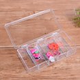 thumbnail image 1 of LOVEVER Rectangular Plastic Stackable Storage Box with Hinged Lid for Organizing First Aid  Medicine  Ointments  Dental  Diabetic Supplies - 5 Divided Compartments Medicine Organizer, 1 of 7