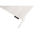 thumbnail image 3 of EFFYDESK Executive L-Shaped Height Adjustable Home Office Computer Standing Desk with Cable Management Tray (71"×71") Oak White on White Frame, 3 of 5
