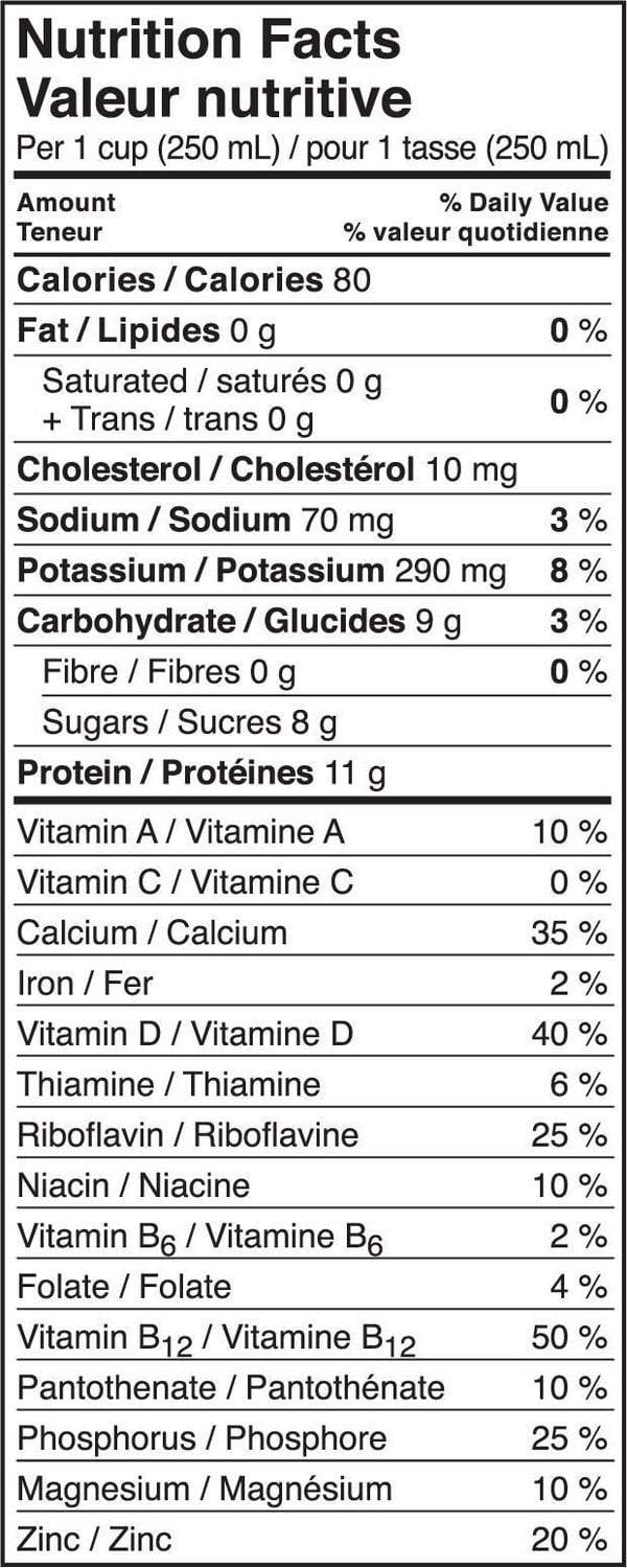 Natrel Lactose Free 0% Skim Milk 4L