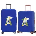 thumbnail image 3 of Luggage Cover Travel Suitcase Protective Cover for Trunk Case 18 ''-28 '' Foldable Elastic Suitcase Cover Floral Lettern Pattern 8floral J M, 3 of 6
