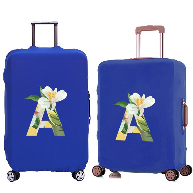 Luggage Cover Travel Suitcase Protective Cover for Trunk Case 18 ''-28 '' Foldable Elastic Suitcase Cover Floral Lettern Pattern 8floral A L