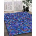 thumbnail image 3 of Ahgly Company Tapis d'Intérieur Lavable en Machine Carré Transitionnel Violet Améthyste Violet, 6 Pieds Carré, 3 of 7