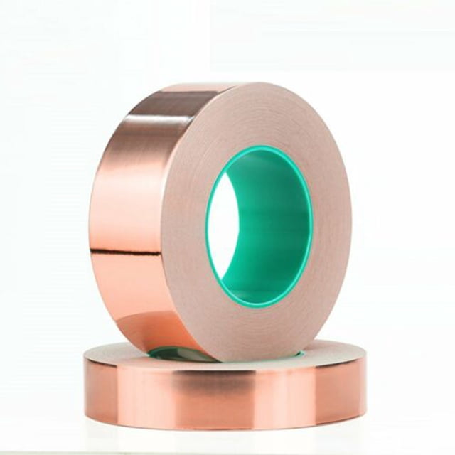 Becaristey Professional Portable Copper Foil Tape Anti-interference Shielding Conductive Self Adhesive Tapes Repair Tool Accessory 12mm