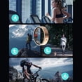 thumbnail image 3 of Bague Intelligente de Contrôle, Autonomie de 4-5 Jours Cadre Ultra Étroit pour Photographie à Distance Tracker D\'entraînement Physique pour Course Cyclisme Randonnée 7 Diamètre Intérieur : Env. 17.2mm, 3 of 7