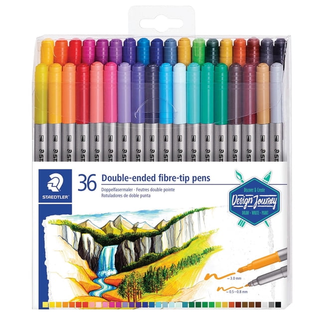 Staedtler marqueurs feutre a double pointe 36 pièces