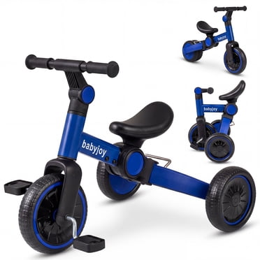 Gymax 5-In-1 Toddler Bike Kids Balance Bike w/ Removable Pedals Adjustable Handlebar Blue
