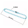 thumbnail image 4 of 100pcs Ball Bead Chain Necklace Bulk - 4mm Christmas Bead Beaded Chain, 4 of 8