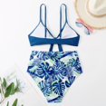 thumbnail image 5 of Womens High Waisted Bikini Set Tie Knot High Waisted Two Piece Swimsuits Bathing Suits, 5 of 5