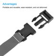 thumbnail image 3 of Unique Bargains Suitcase Belts with Quick Release Buckle Luggage Straps, Gray, 3 of 5