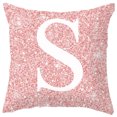 thumbnail image 1 of Housse de Coussin Lettre Décorative Alphabet pour la Maison, 1 of 10