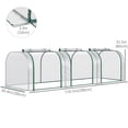 thumbnail image 3 of Outsunny Serre Portative en Tunnel avec 43 Portes à Glissière, Housse en PVC, 3 of 10