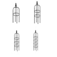 thumbnail image 3 of Plant Vine Rack Climbing Frame Obelisk Trellis Set Gardening Tools Household Spliced Steel Black Garden Tower Support, 3 of 5