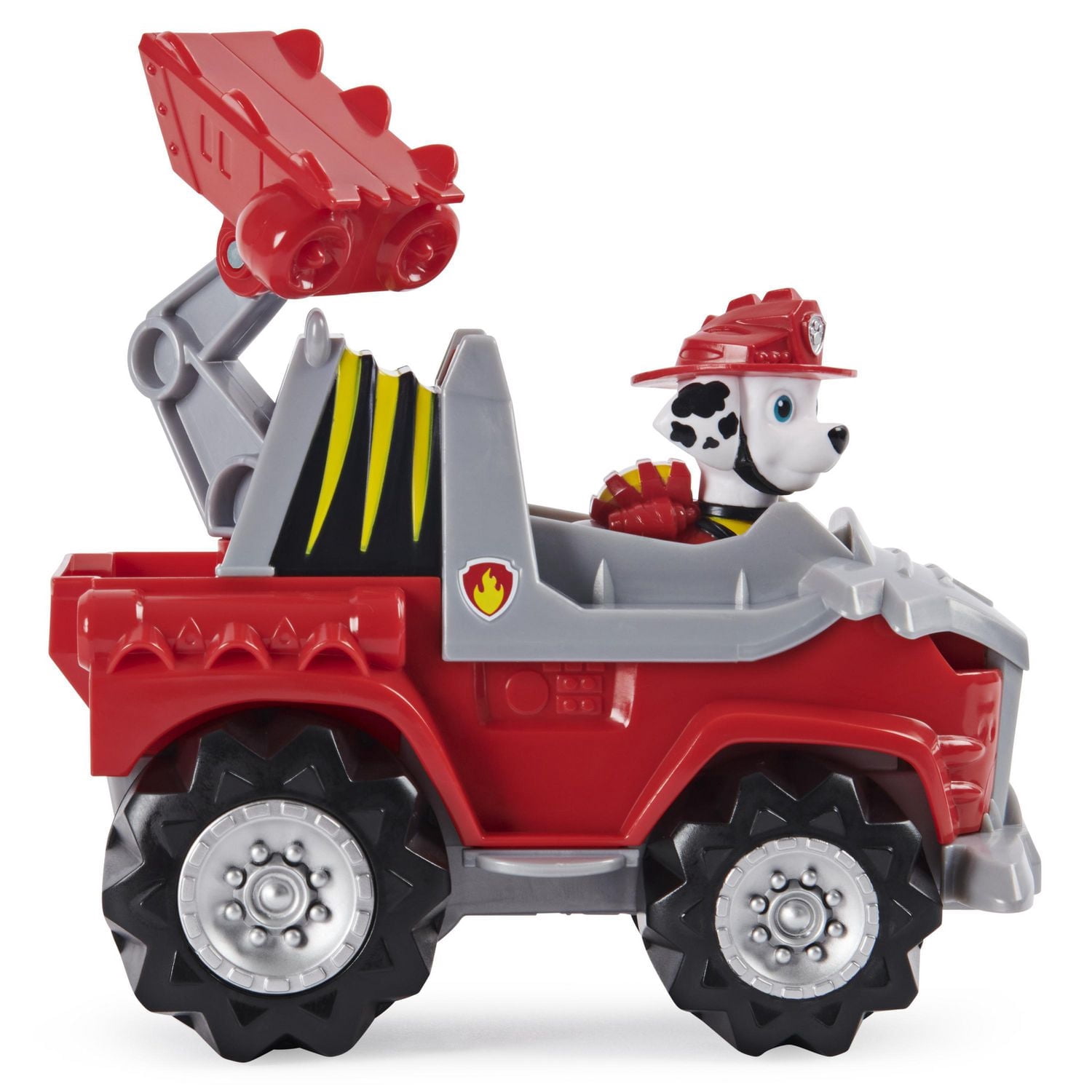 PAW Patrol, Dino Rescue Marshall’s Deluxe Rev Up Vehicle with Mystery Dinosaur Figure
